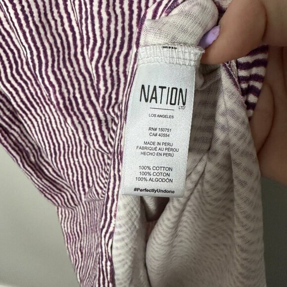 Nation LTD Pink Striped Midi Dress - Picture 7 of 9